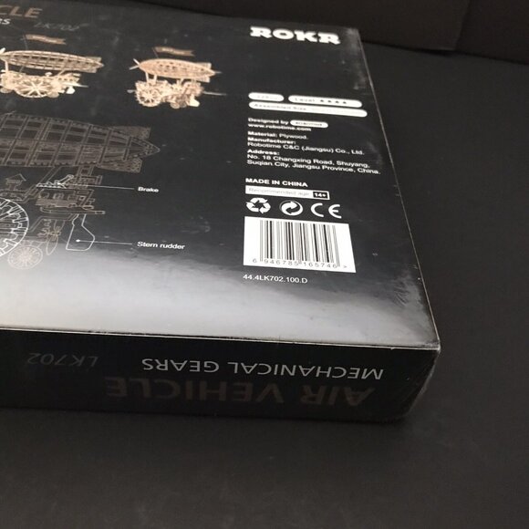 Robotime ROKR 3D Puzzle Wooden Air Vehicle Mechanical Gears LK702 Steam Punk - Picture 6 of 8